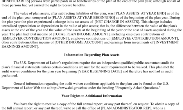 401K Summary Annual Report: Everything You Need To Know inside Summary Annual Report Template