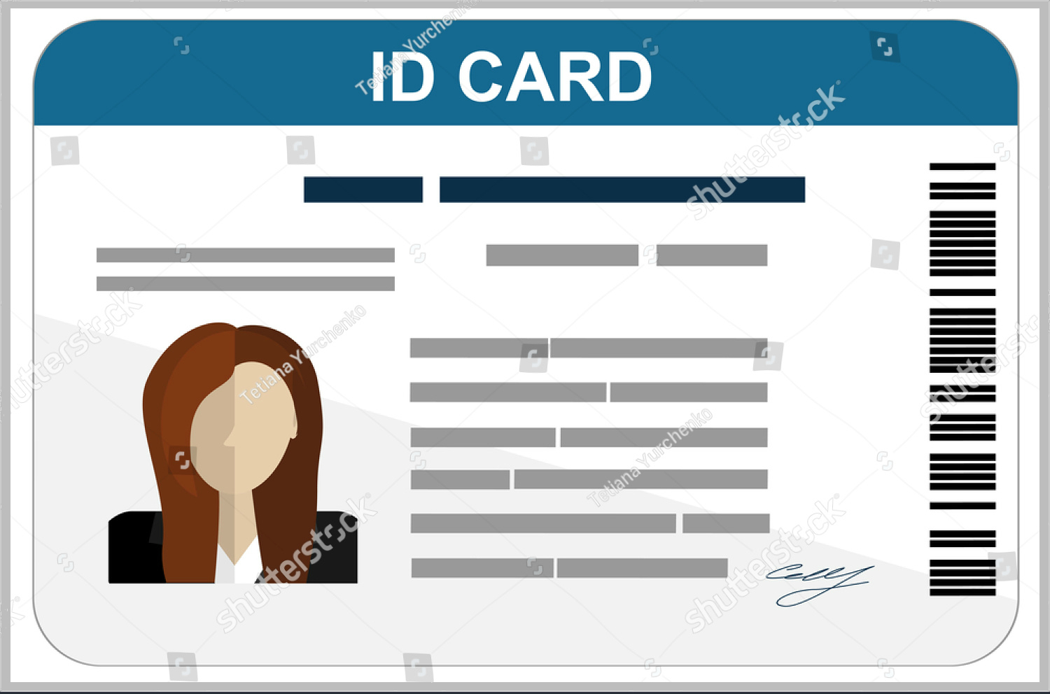 43+ Professional Id Card Designs – Psd, Eps, Ai, Word | Free Pertaining To Personal Identification Card Template