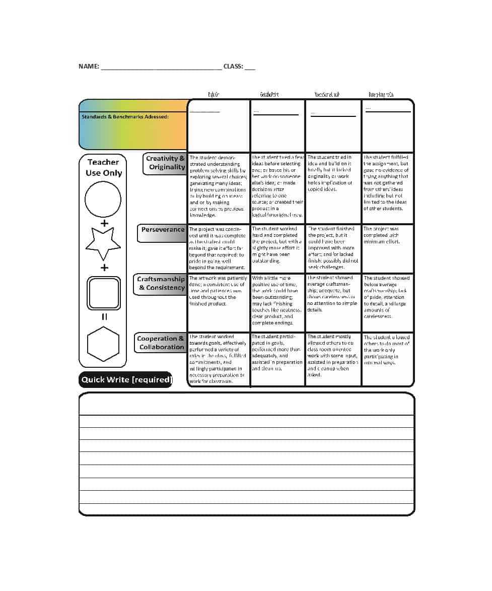 46 Editable Rubric Templates (Word Format) ᐅ Template Lab For Grading Rubric Template Word