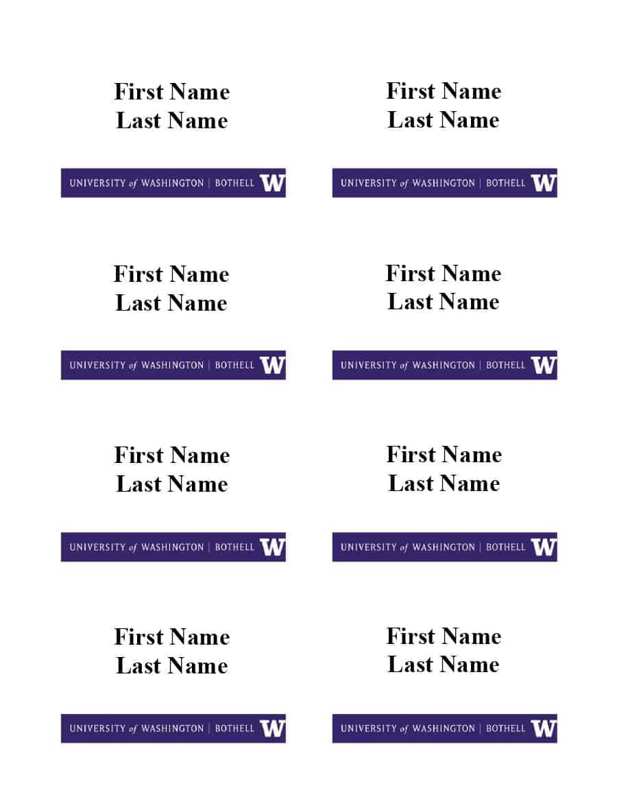 47 Free Name Tag + Badge Templates ᐅ Template Lab For Visitor Badge Template Word