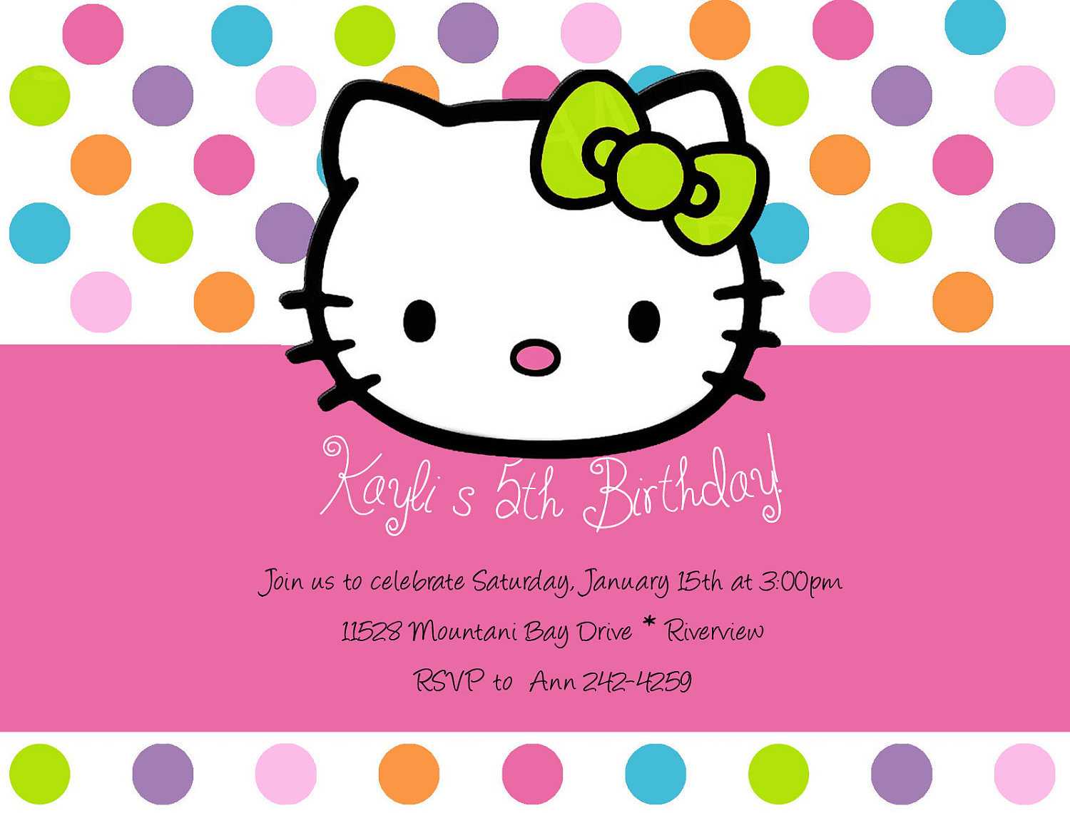 4744 Hello Kitty Free Clipart – 7 Pertaining To Hello Kitty Banner Template