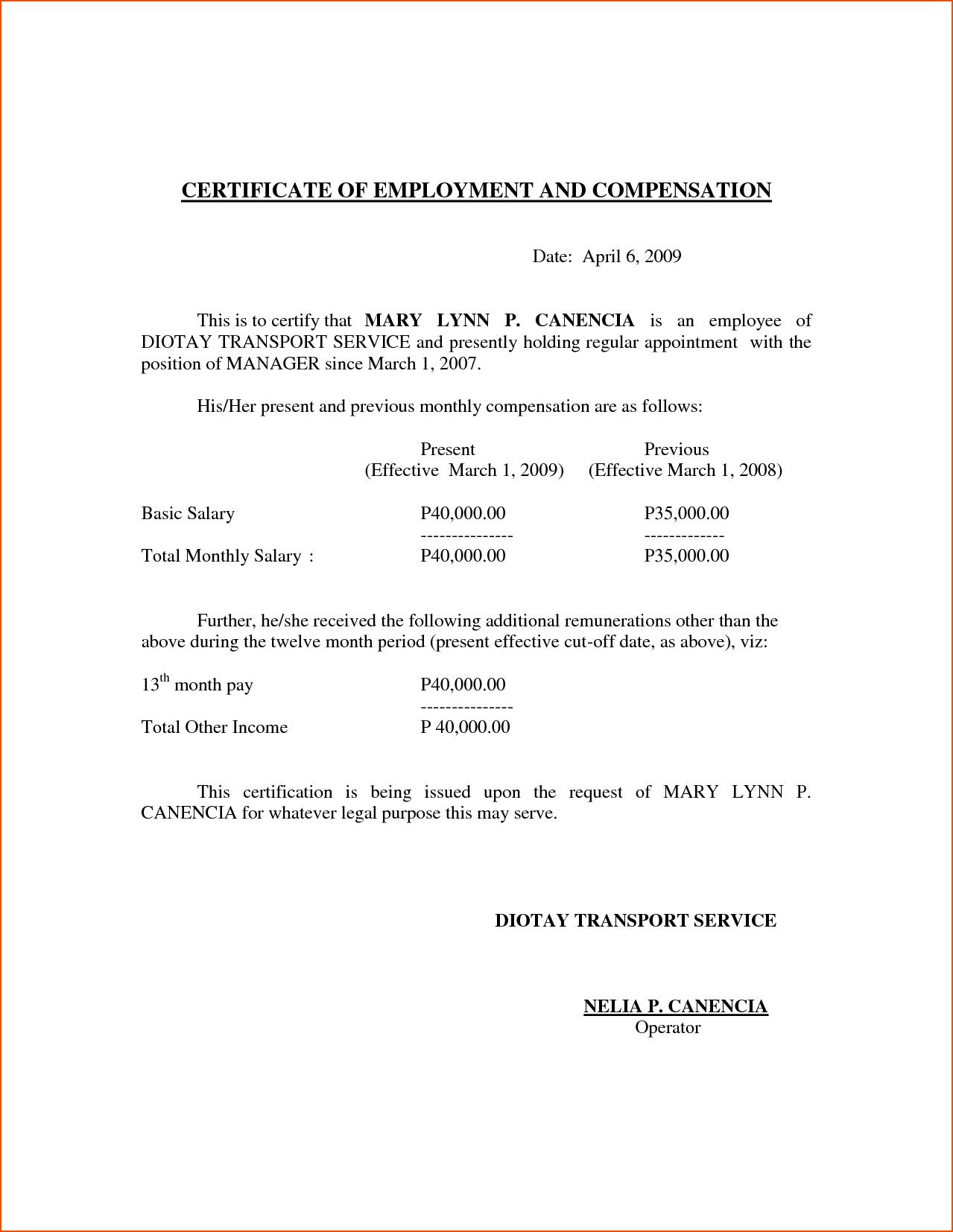 5+ Certificate Of Employment Template – Bookletemplate With Regard To Certificate Of Employment Template