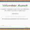 5+ Free Volunteer Certificates | Marlows Jewellers Throughout Volunteer Of The Year Certificate Template