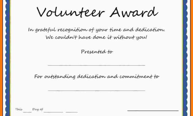 5+ Free Volunteer Certificates | Marlows Jewellers within Volunteer Certificate Templates