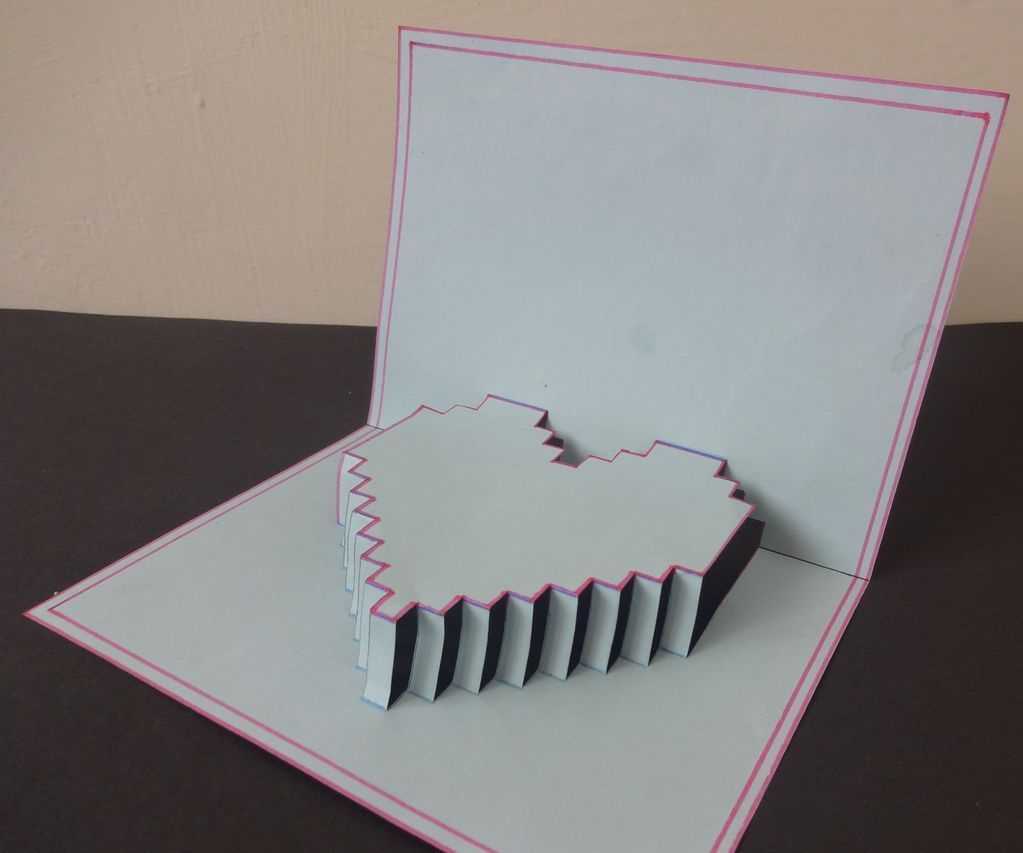 5 Minute Pop Up Pixelelated Heart Card : 4 Steps – Instructables With Regard To Pixel Heart Pop Up Card Template