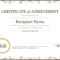 50 Free Creative Blank Certificate Templates In Psd For Certificate Of Attainment Template