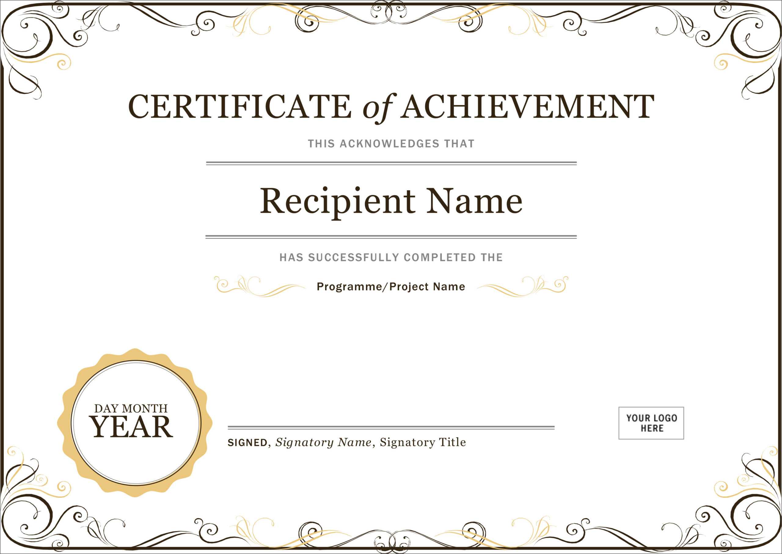 50 Free Creative Blank Certificate Templates In Psd With Student Of The Year Award Certificate Templates