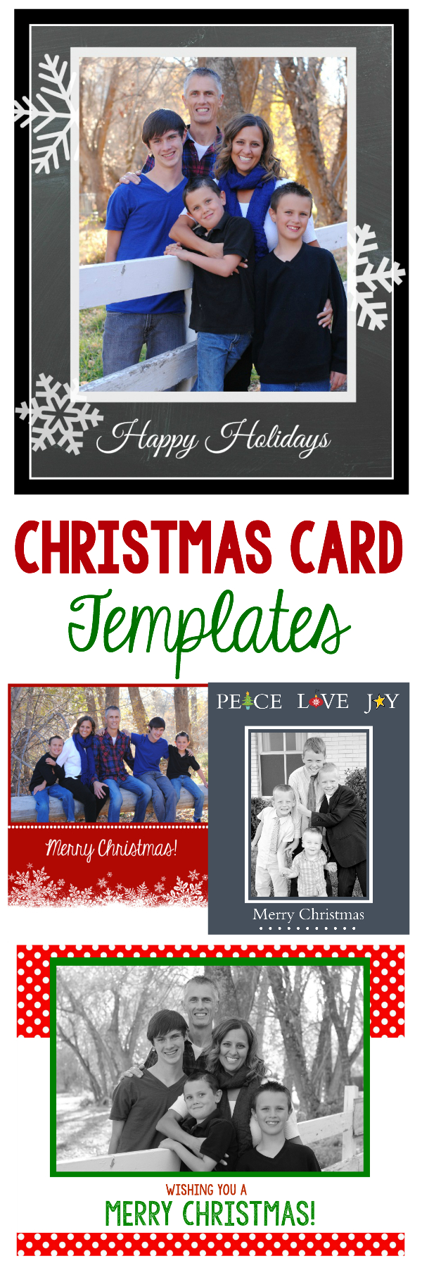 50 + Free Holiday Photo Card Templates | Moritz Fine Designs Throughout Free Christmas Card Templates For Photographers