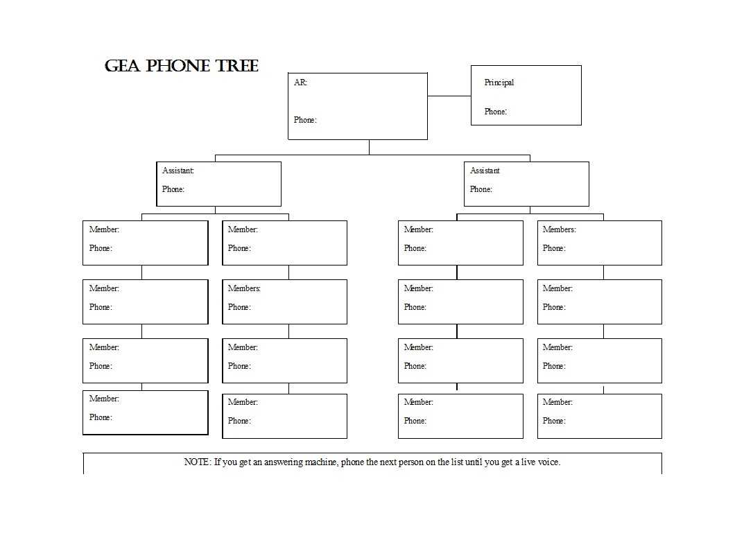 50 Free Phone Tree Templates (Ms Word & Excel) ᐅ Template Lab Regarding Calling Tree Template Word