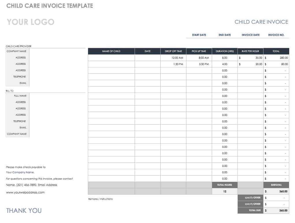 55 Free Invoice Templates | Smartsheet With Blank Scheme Of Work Template