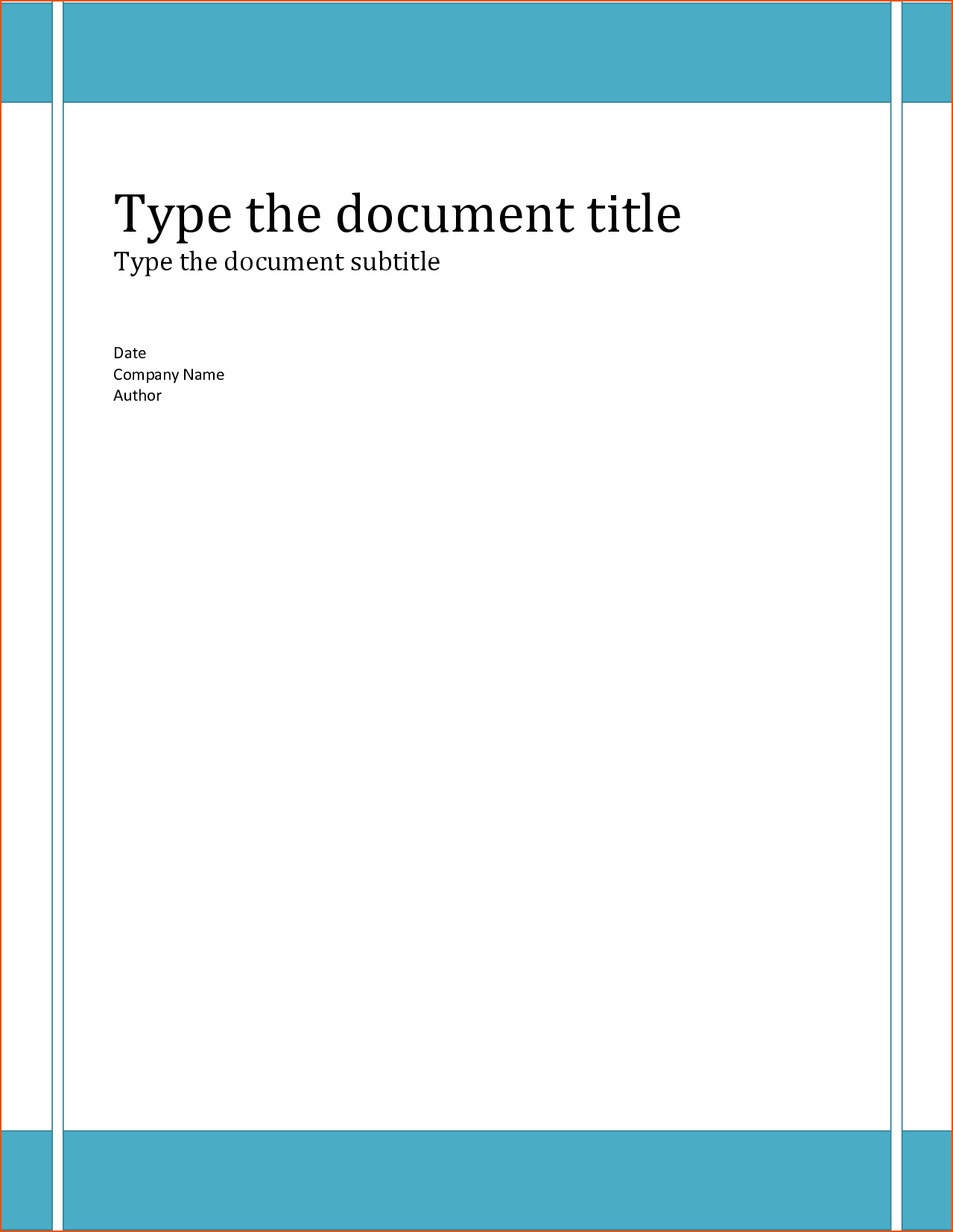 6+ Word Report Templates – Bookletemplate Intended For Report Cover Page Template Word