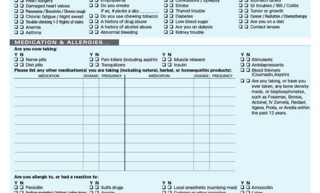 67 Medical History Forms [Word, Pdf] - Printable Templates pertaining to Medical History Template Word