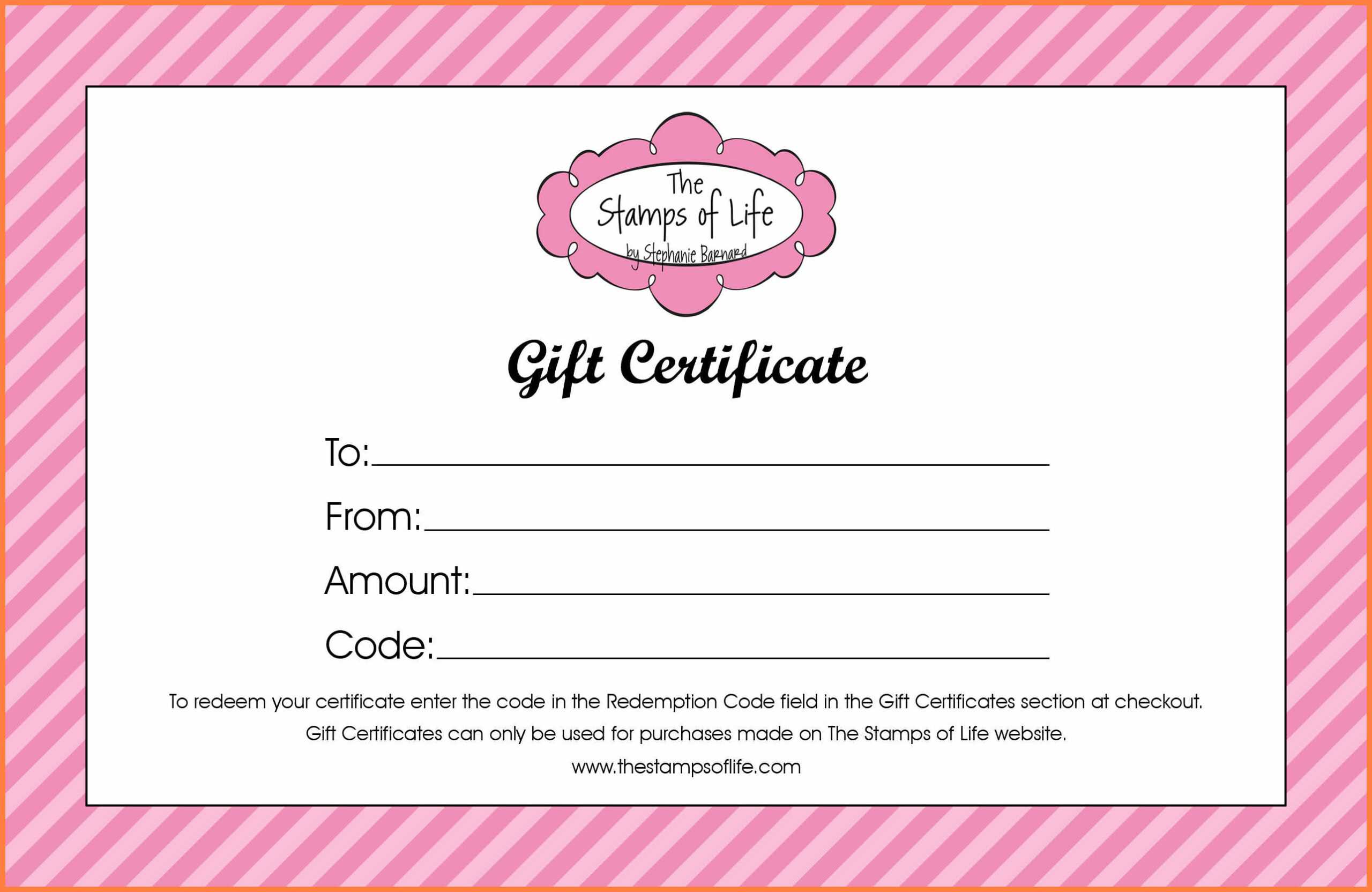 7+ Free Online Gift Certificate Templates | Andrew Gunsberg Inside Life Membership Certificate Templates