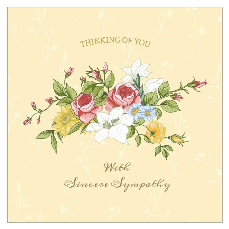8 Free, Printable Condolence And Sympathy Cards With Sorry For Your Loss Card Template