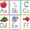 8 Free Printable Educational Alphabet Flashcards For Kids Inside Free Printable Flash Cards Template