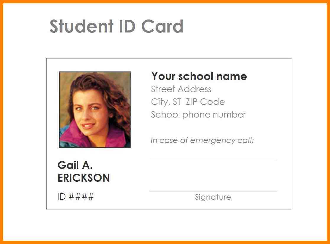 8+ Id Card Format In Ms Word | Letter Adress Intended For Id Card Template For Microsoft Word