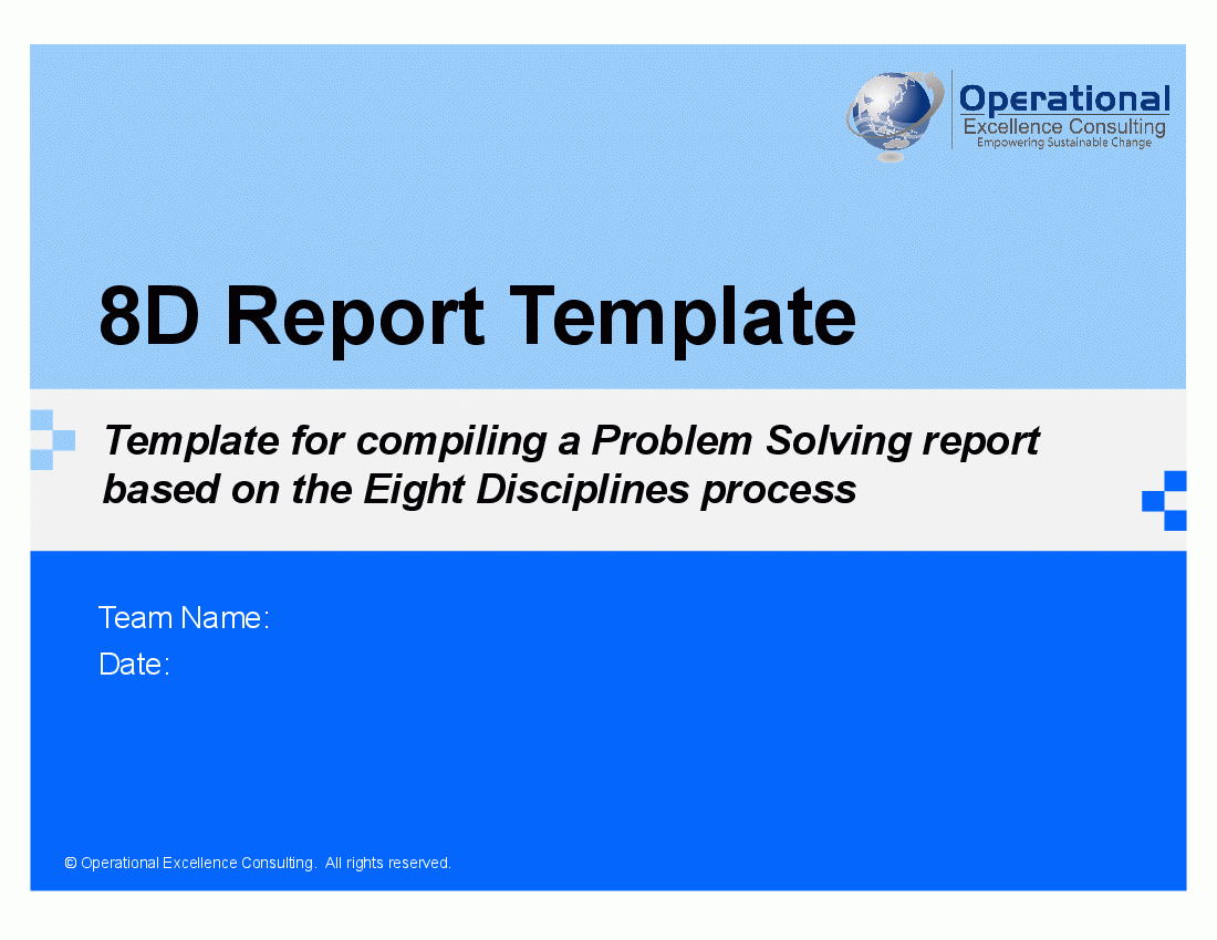 8D Report Template (Powerpoint) Pertaining To 8D Report Format Template