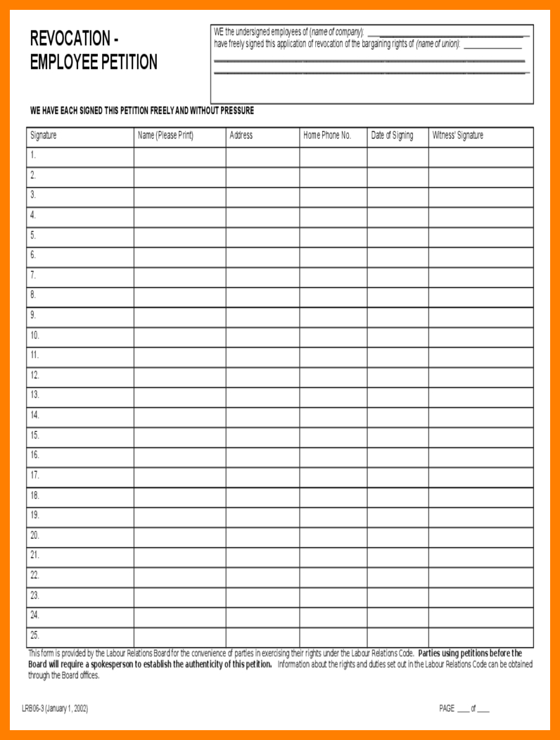 9+ Free Petition Templates | Shrewd Investment For Blank Petition Template