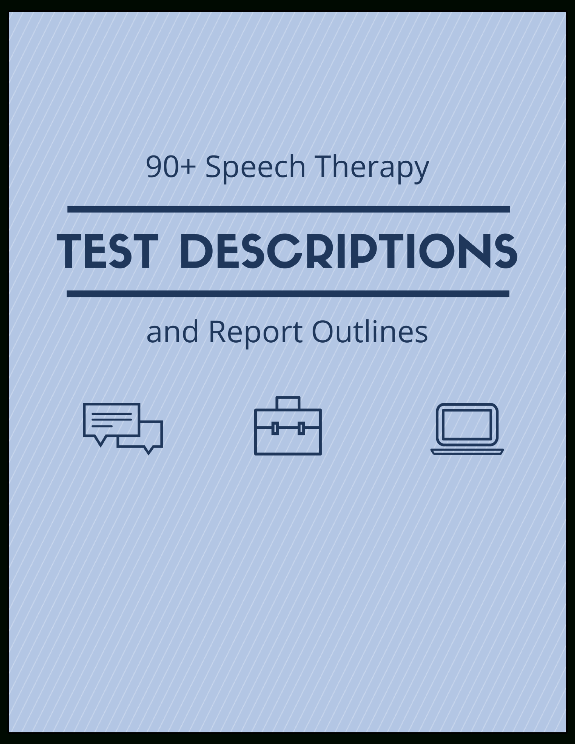 90+ Speech Therapy Test Descriptions At Your Fingertips Inside Speech And Language Report Template