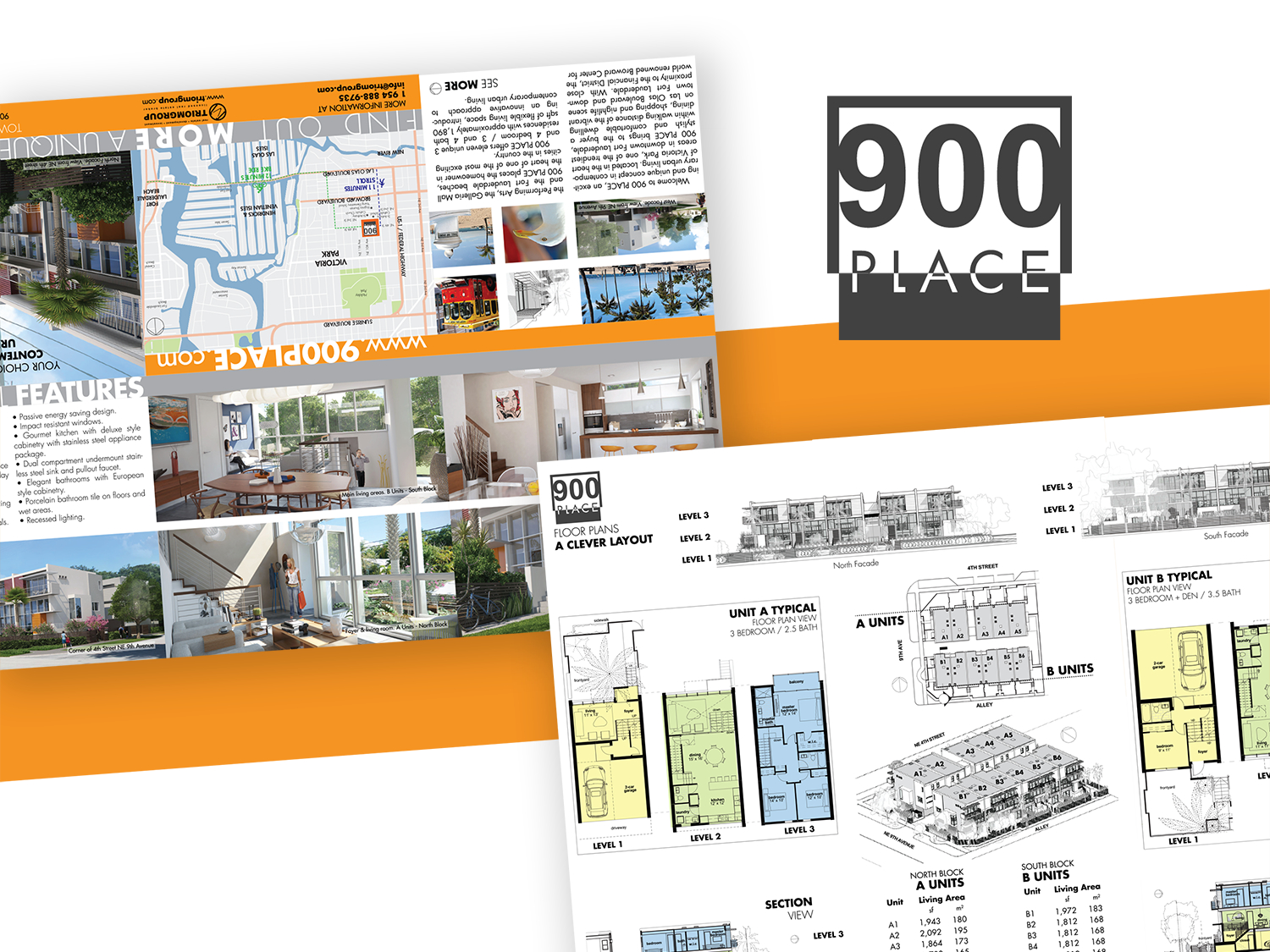 900 Place / 6 Panel Brochurevictor Suarez On Dribbble In 6 Panel Brochure Template