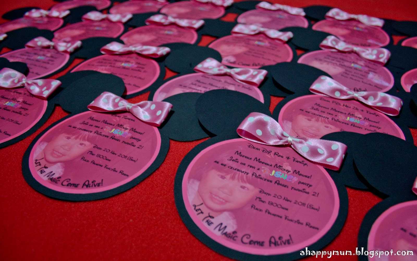 A Happy Mum | Singapore Parenting Blog Pertaining To Minnie Mouse Card Templates