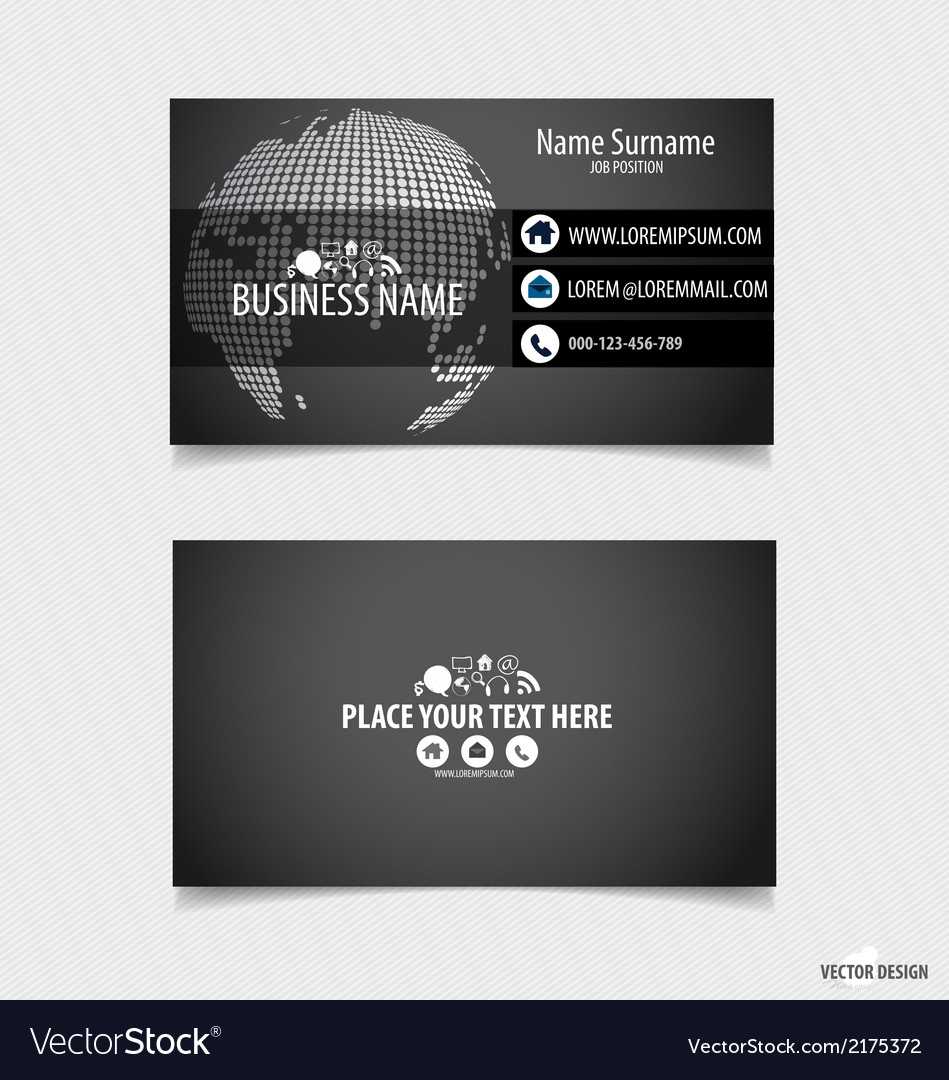 Abstract Creative Business Card Template Pertaining To Ss Card Template