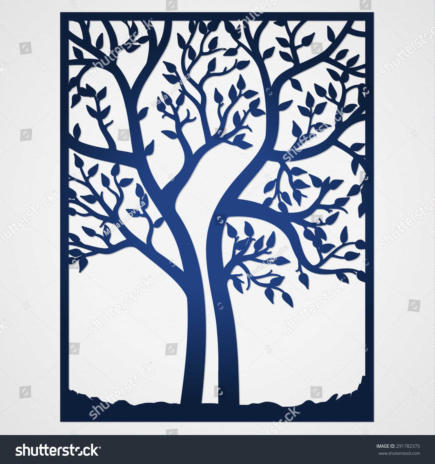 Abstract Frame Tree May Be Used Stock Image | Download Now In Silhouette Cameo Card Templates