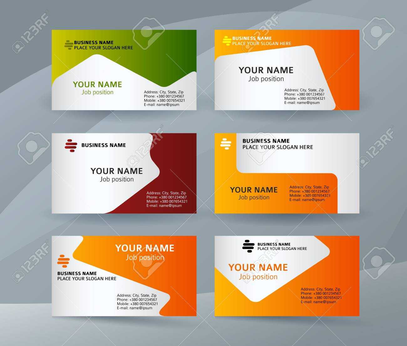Abstract Professional And Designer Business Card Template Or.. Regarding Professional Name Card Template