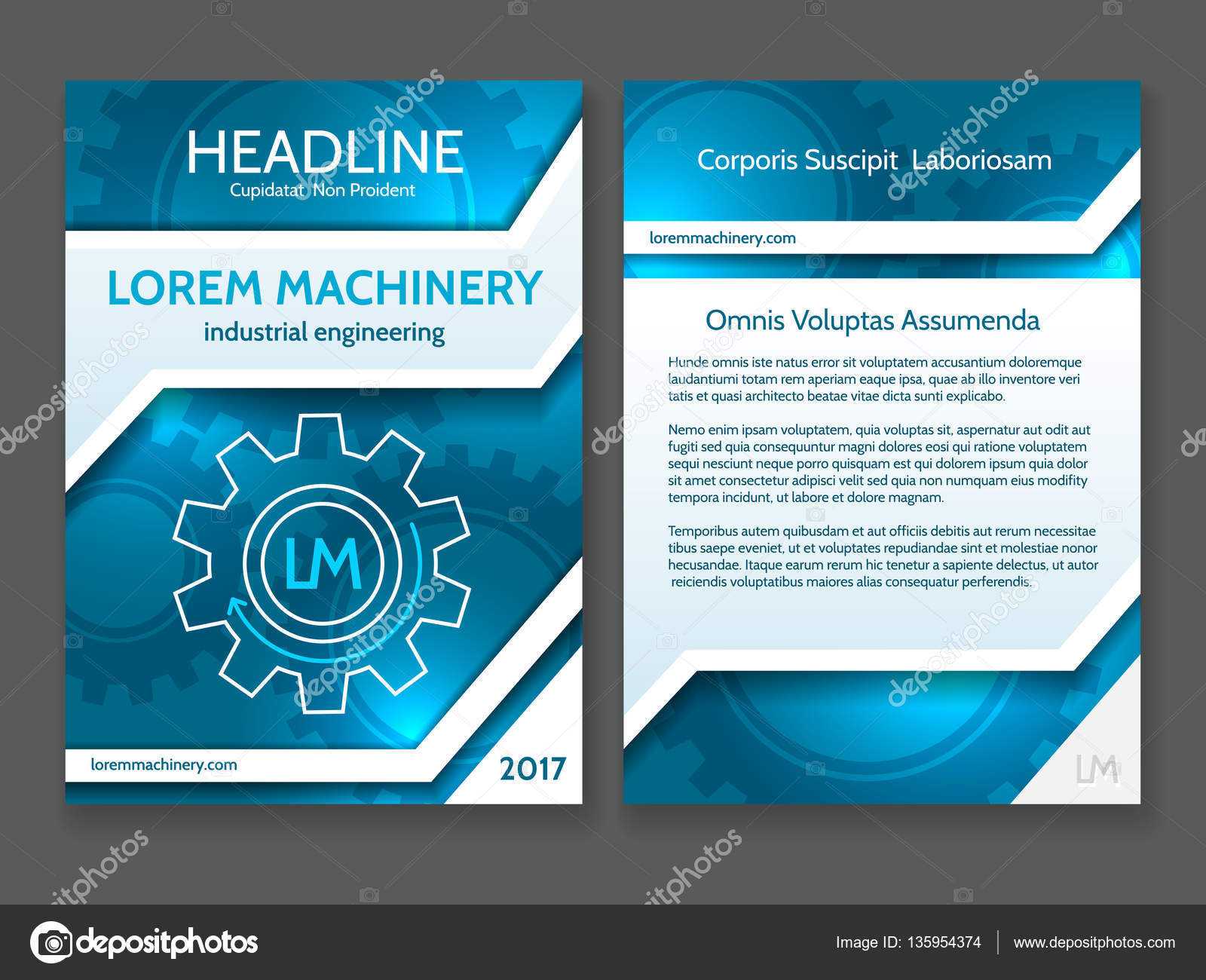 Abstract Technology Brochure Template, Modern Digital Blue Pertaining To Technical Brochure Template