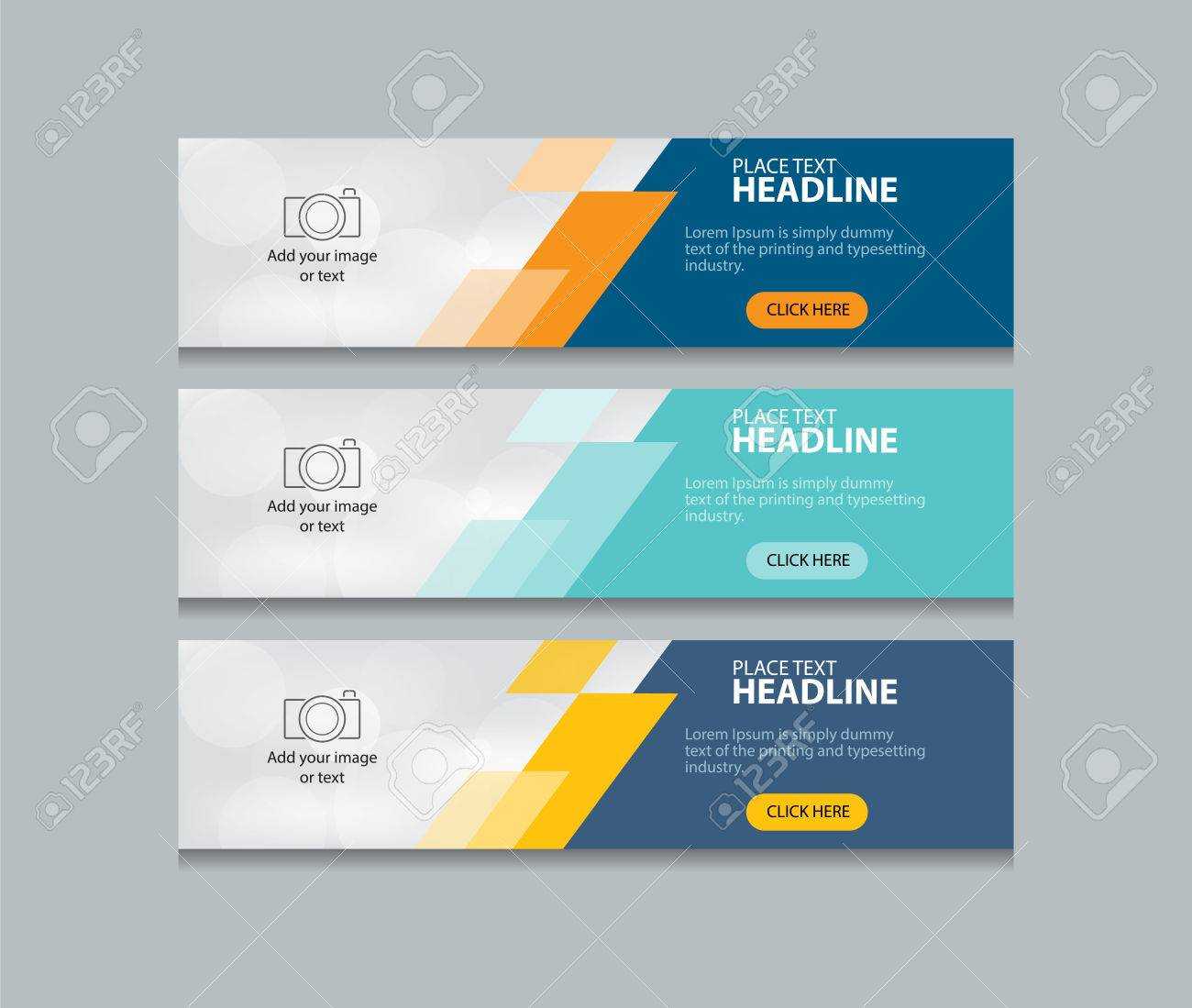 Abstract Web Banner Design Template Background Intended For Website Banner Design Templates