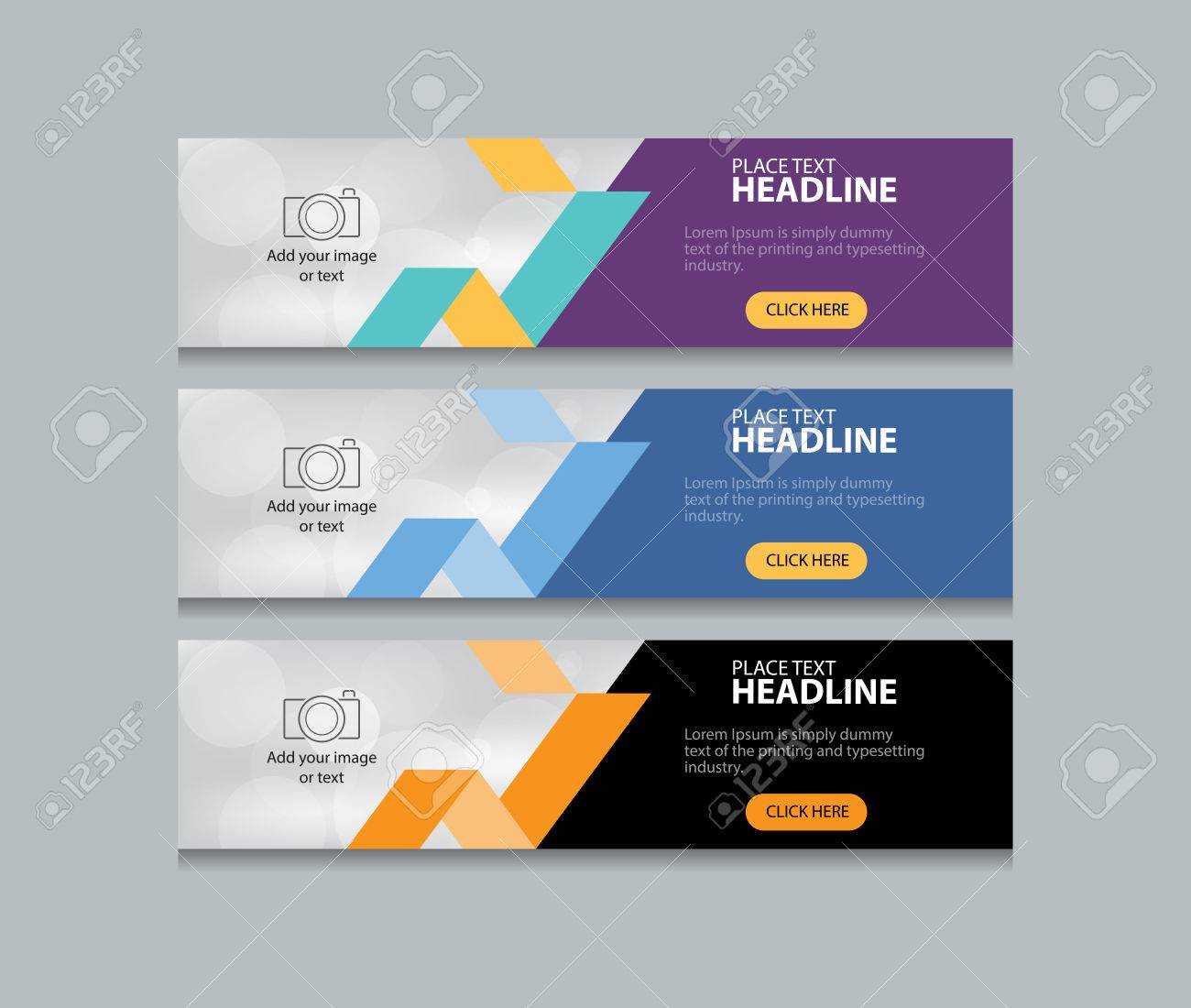 Abstract Web Banner Design Template Background Pertaining To Website Banner Design Templates