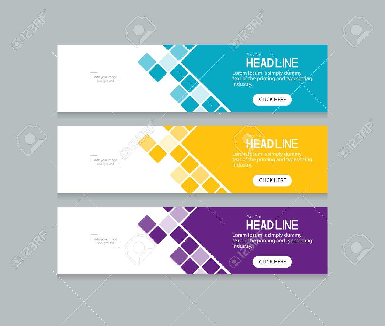 Abstract Web Banner Design Template For Website Banner Design Templates