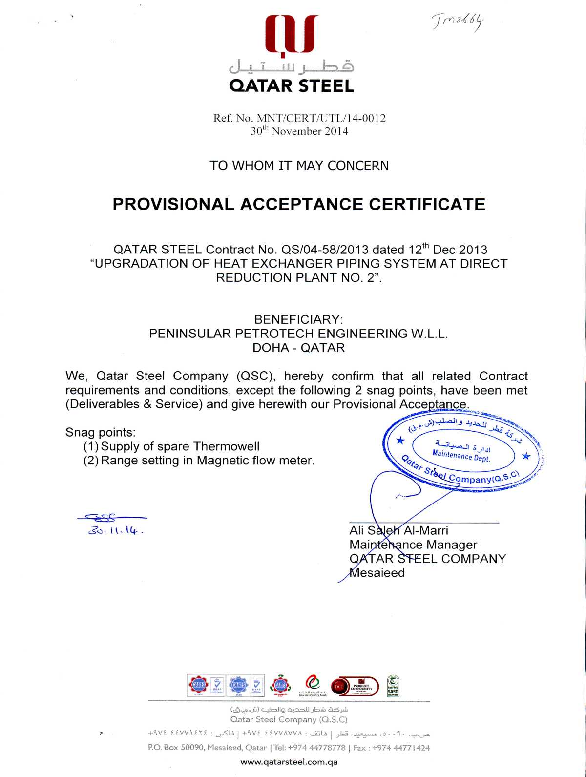 Acceptance Certificate Template ] - 10 Sample Printable Inside Certificate Of Acceptance Template
