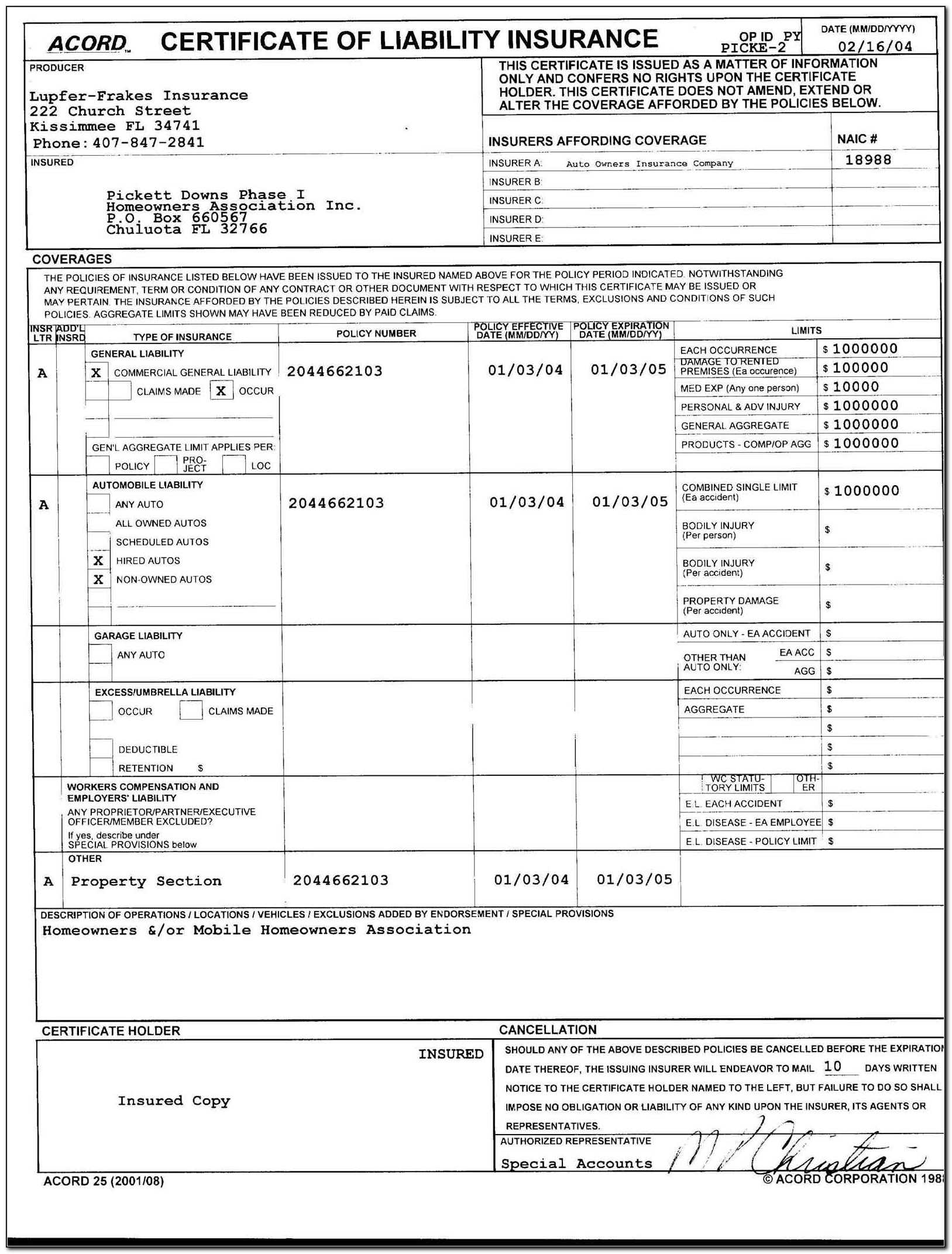 Acord Insurance Form Explanation – Form : Resume Examples Throughout Acord Insurance Certificate Template