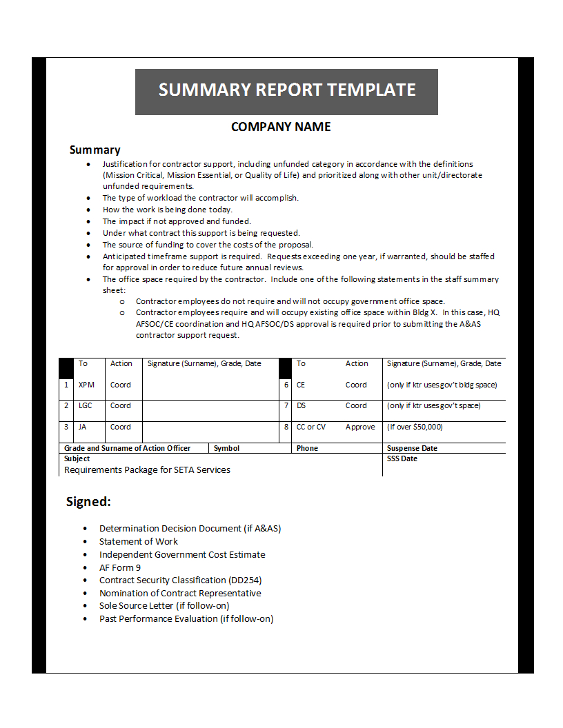 Analysis Report Template For Project Analysis Report Template