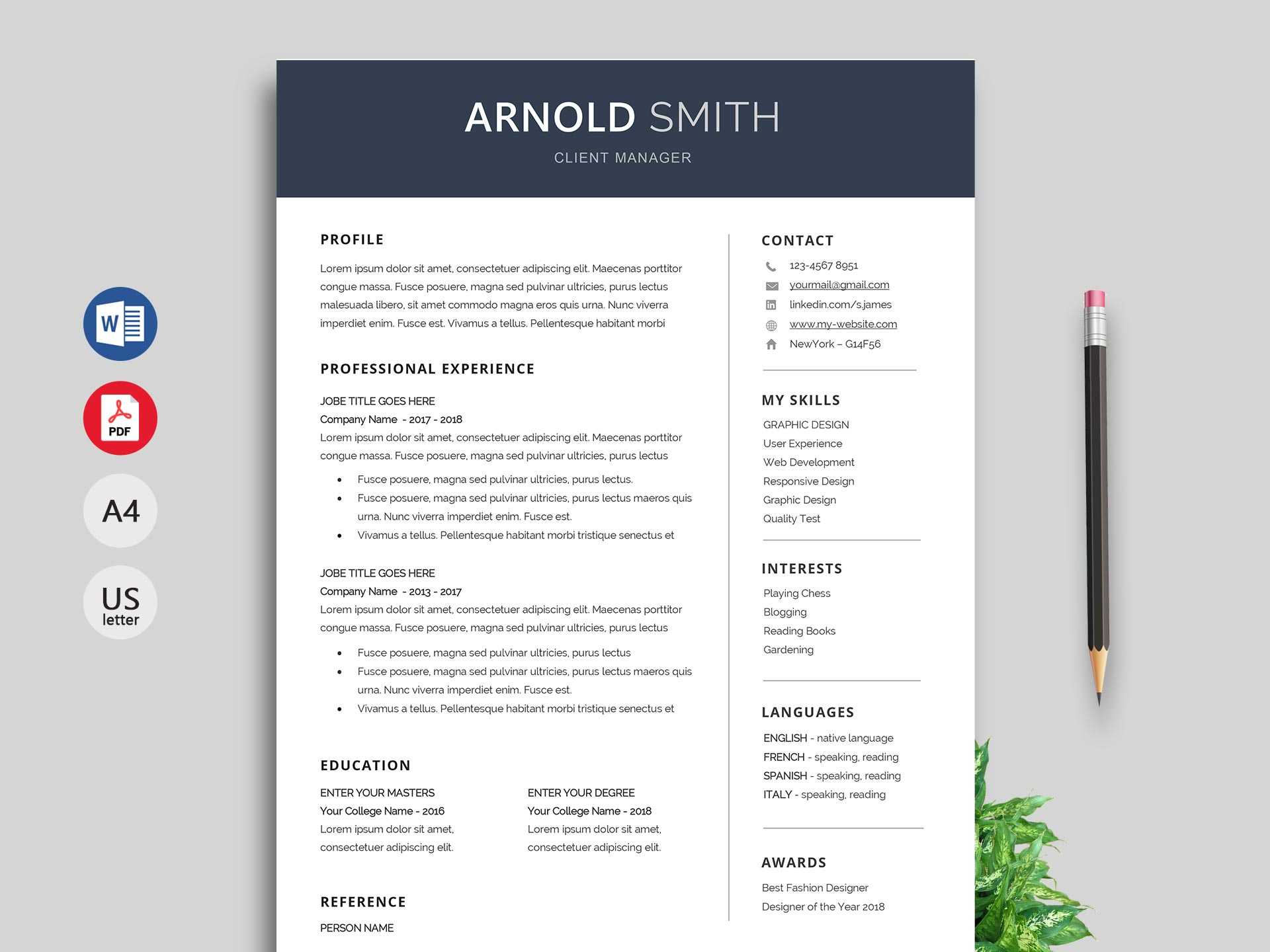 Anchor Resume Template Word Format – Resumekraft Inside How To Get A Resume Template On Word
