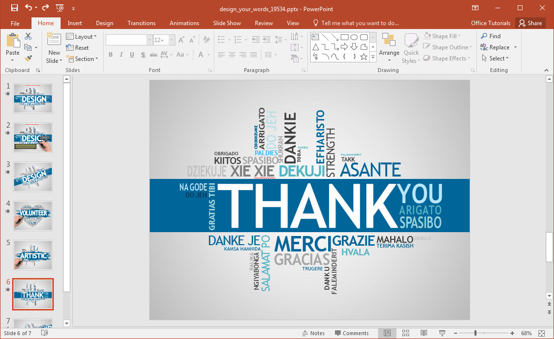 Animated Word Cloud Powerpoint Template Pertaining To Free Word Collage Template