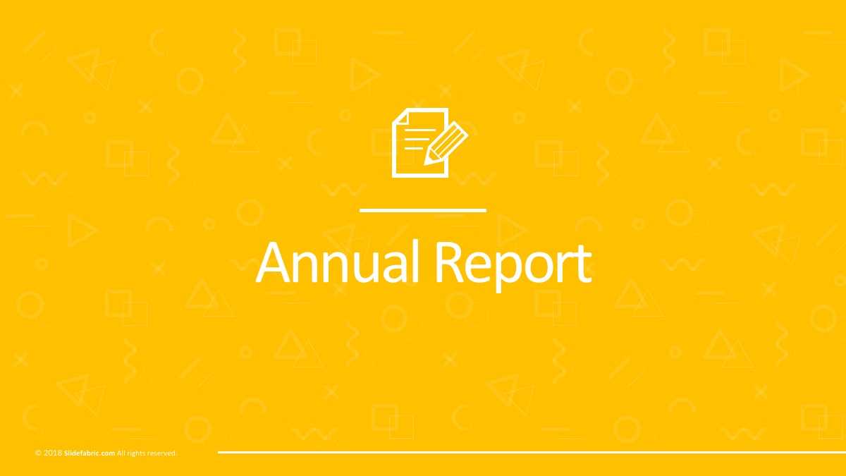 Annual Report Free Powerpoint Template Within Annual Report Ppt Template