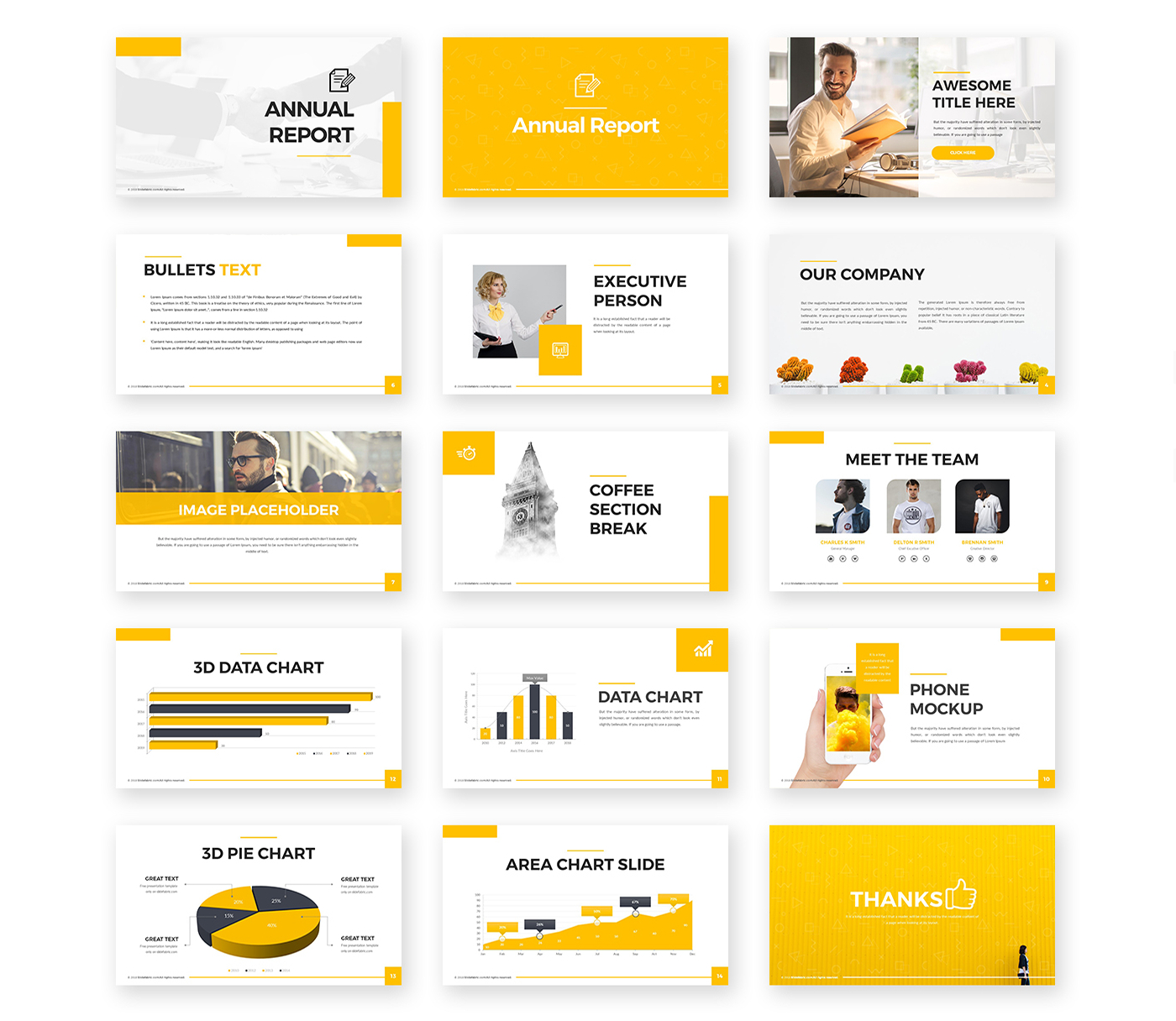 Annual Report Powerpoint Template – Free Presentations In Annual Report Ppt Template