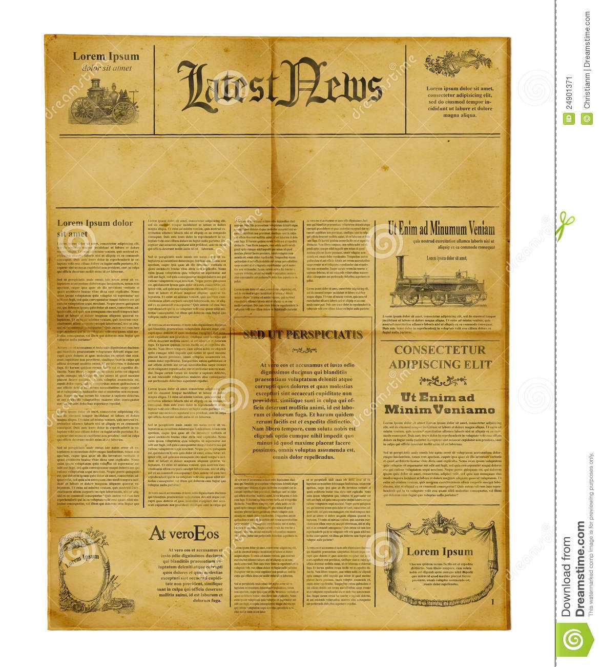 Antique Newspaper Template Stock Image. Image Of Information With Regard To Old Blank Newspaper Template
