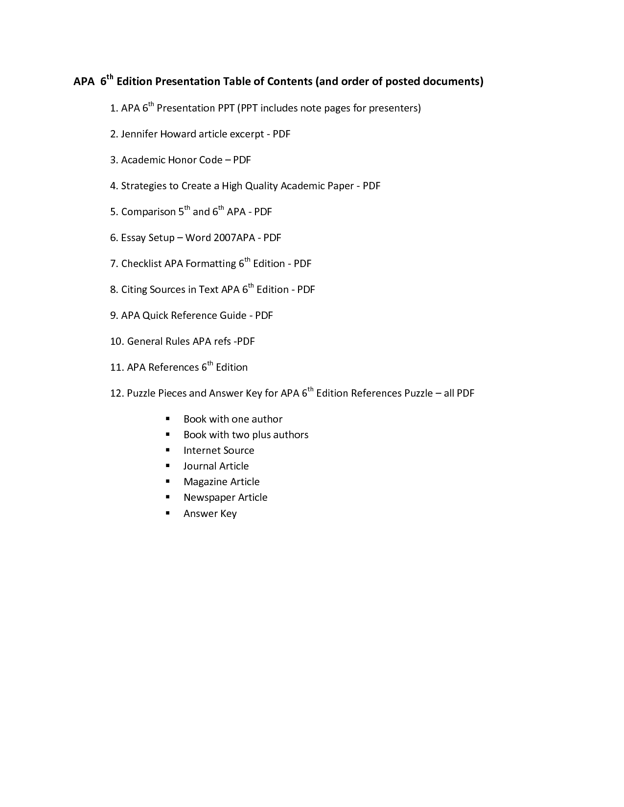 Apa 6Th Edition Table Of Contents Template – Zohre Pertaining To Apa Table Template Word