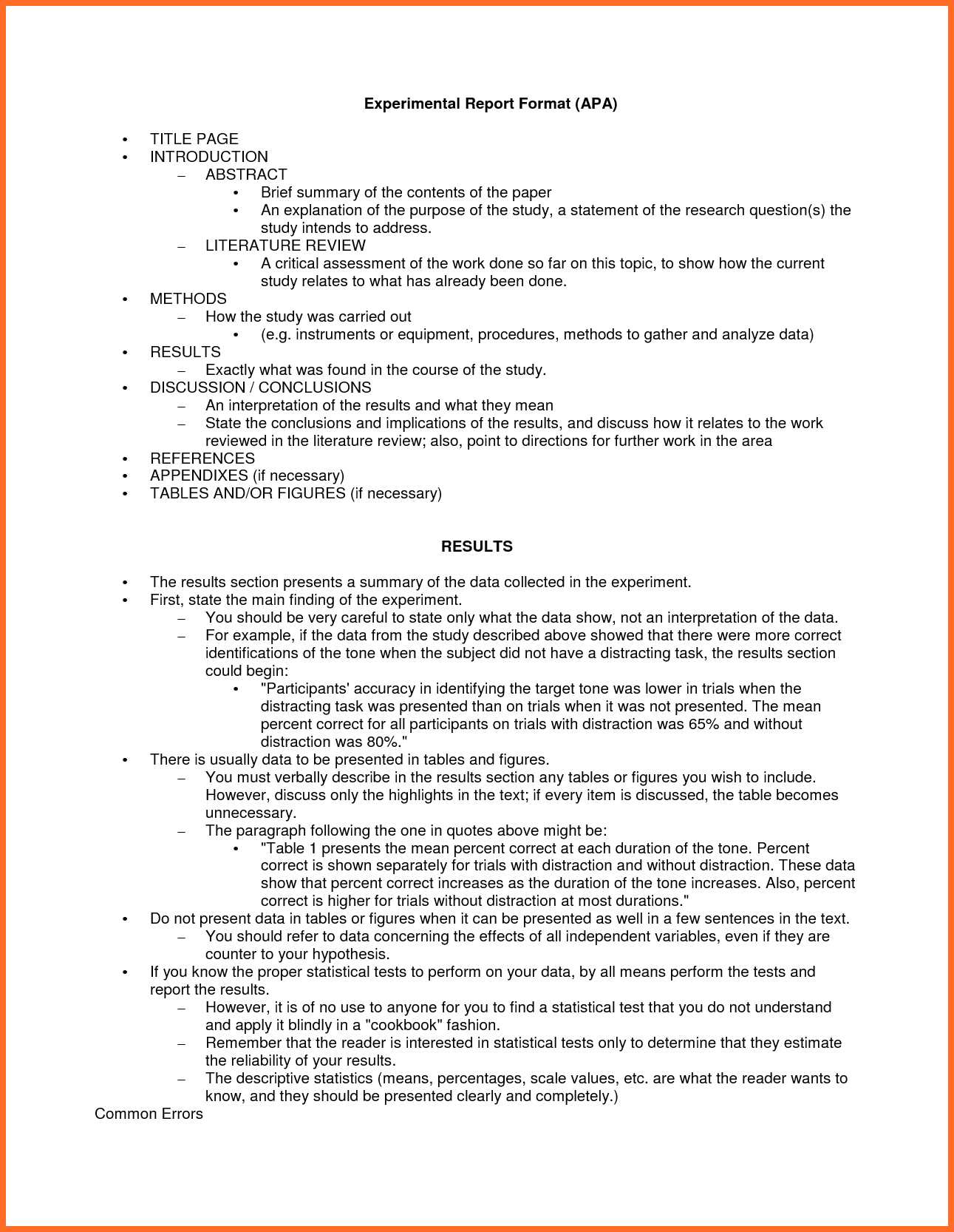 Apa Research Report Format – Mahre.horizonconsulting.co Within Research Report Sample Template