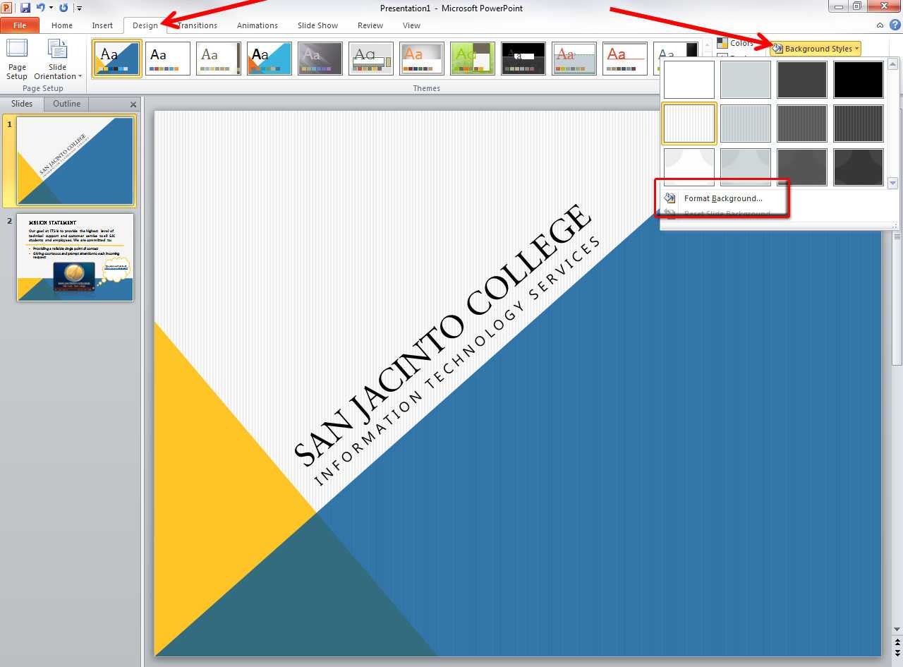 Applying And Modifying Themes In Powerpoint 2010 In How To Change Template In Powerpoint