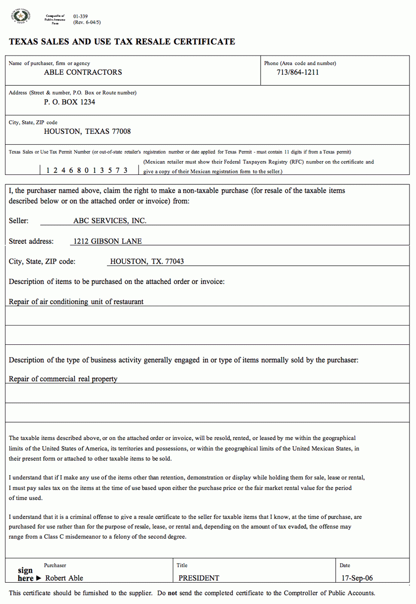 Auditing Fundamentals Pertaining To Resale Certificate Request Letter Template