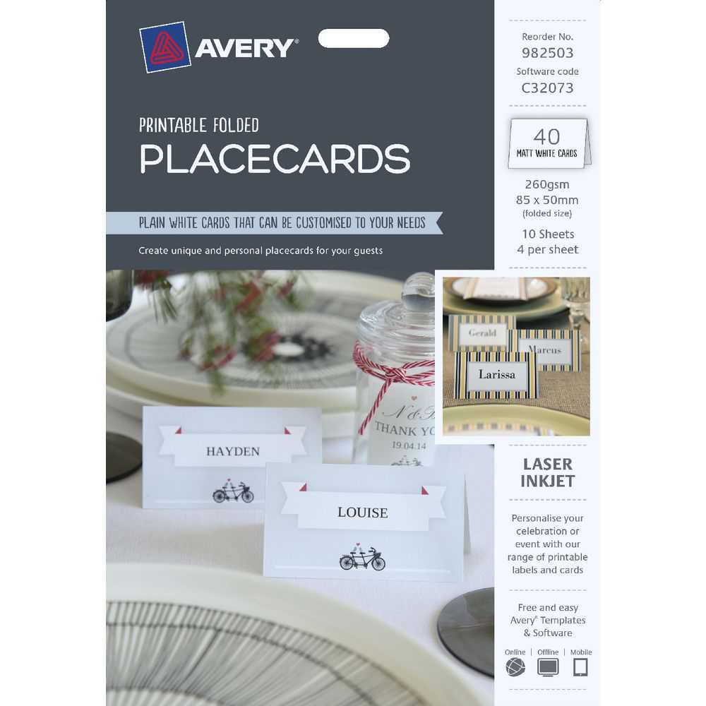 Avery Place Cards Template. 6 Per Sheet Quotes. Http Regarding Free Template For Place Cards 6 Per Sheet