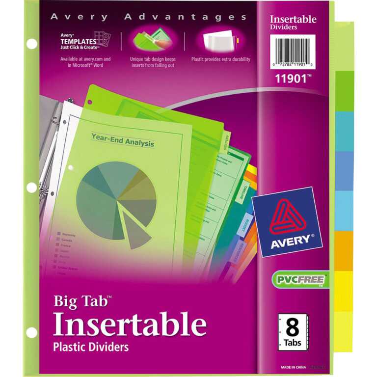 Avery Templates Big Tab Mahre horizonconsulting co Inside 8 Tab Divider Template Word