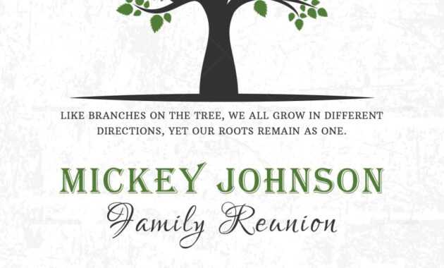 Awesome Family Reunion Invitation Templates Template Ideas pertaining to Reunion Invitation Card Templates