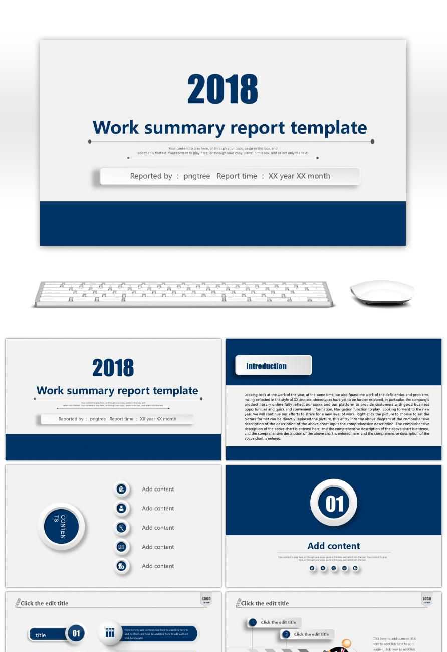 Awesome Micro Stereoscopic Work Summary Report Plan Ppt In Work Summary Report Template