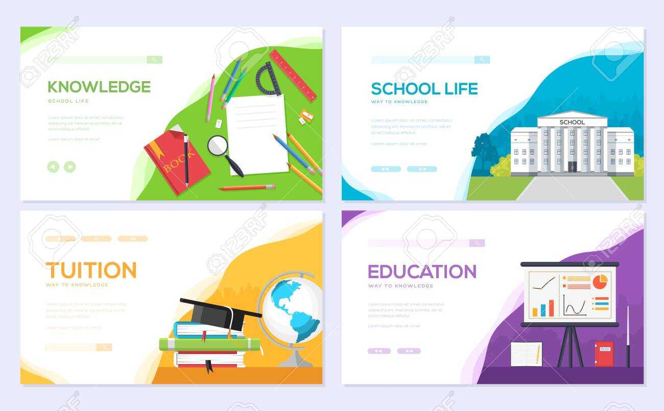 Back To School Information Brochure Card Set. Student Template.. Intended For Student Brochure Template