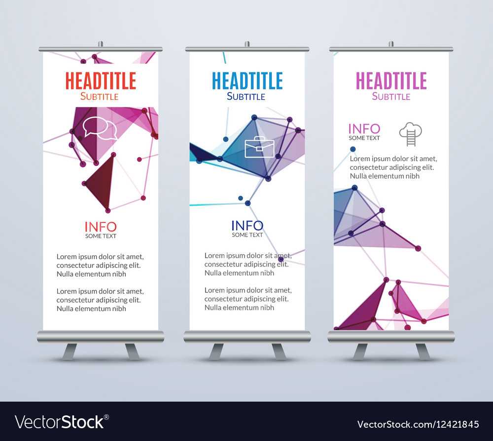 Banner Stand Design Template With Abstract Regarding Banner Stand Design Templates